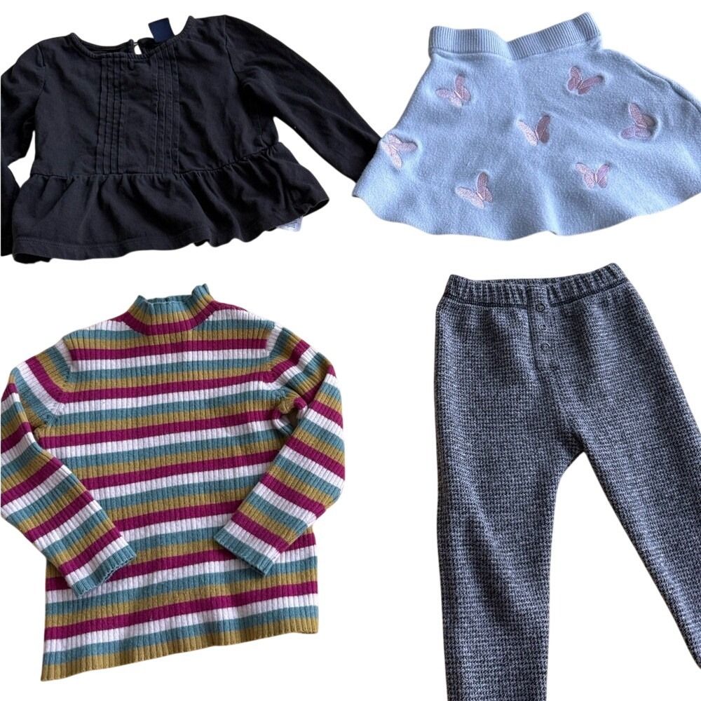 Toddler‎ Girl 18-24M 4 Piece Clothing Bundle Zara Baby Gap Outfit Lot Sweater